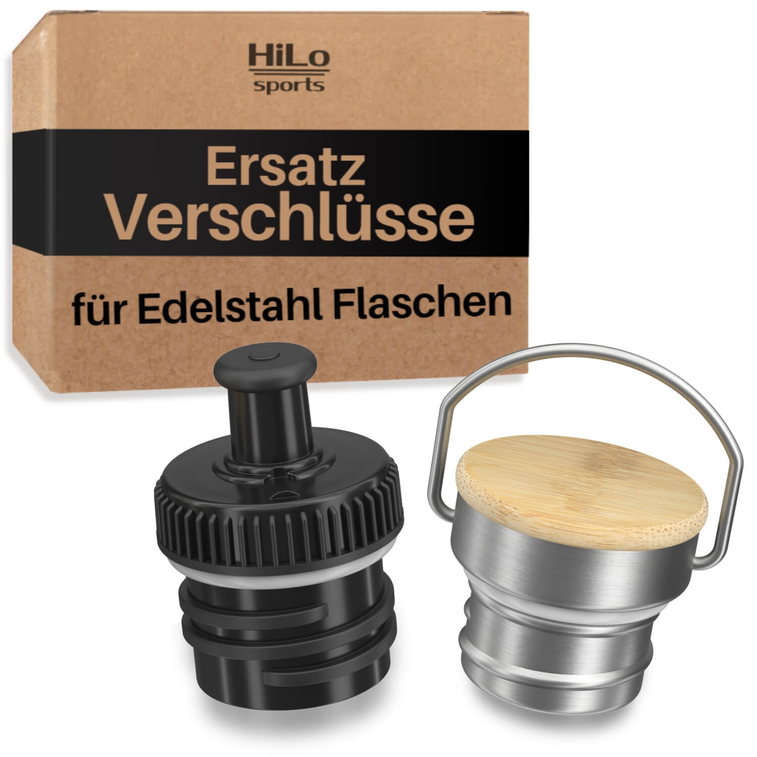 Ersatz Verschlüsse für HiLo sports Fahrrad Edelstahl Trinkflaschen