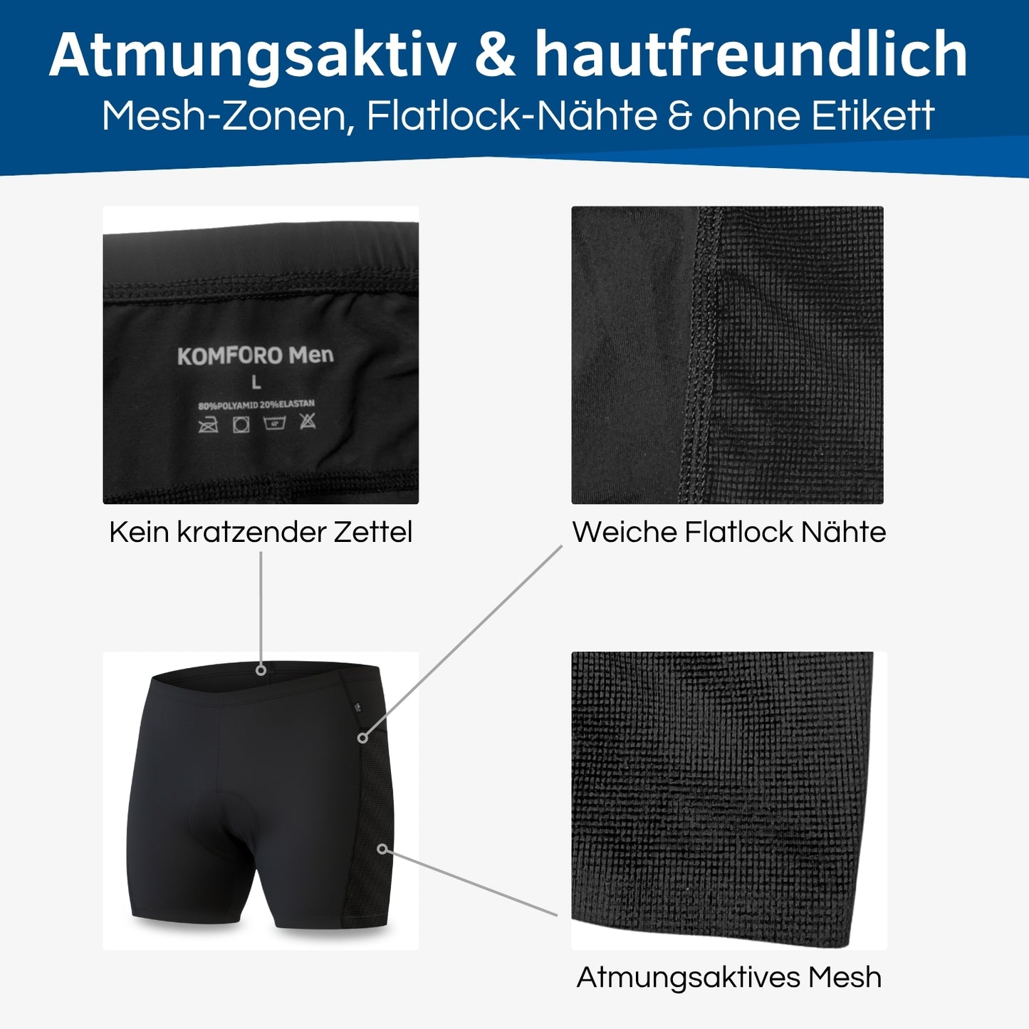 Radunterhose Herren gepolstert