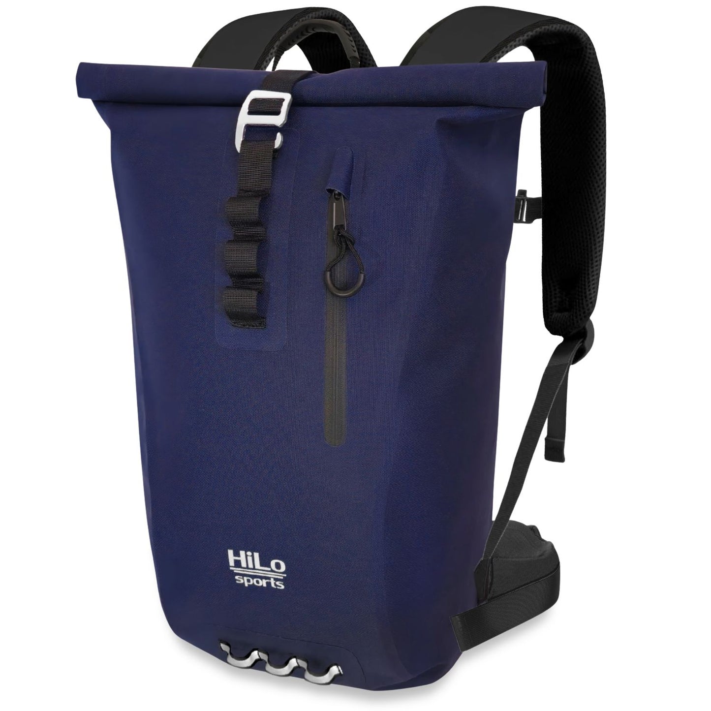 Roll Up Rucksack in Navy Blau