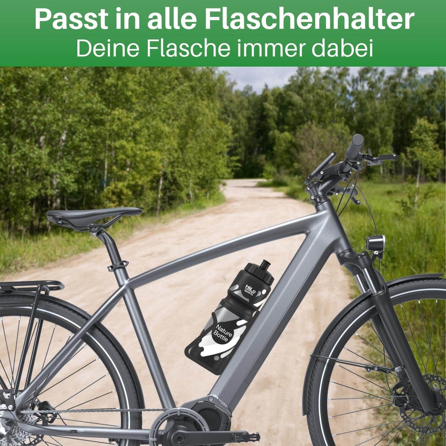 Fahrrad Trinkflasche 750ml - perfekt für jeden Fahrrad Flaschenhalter