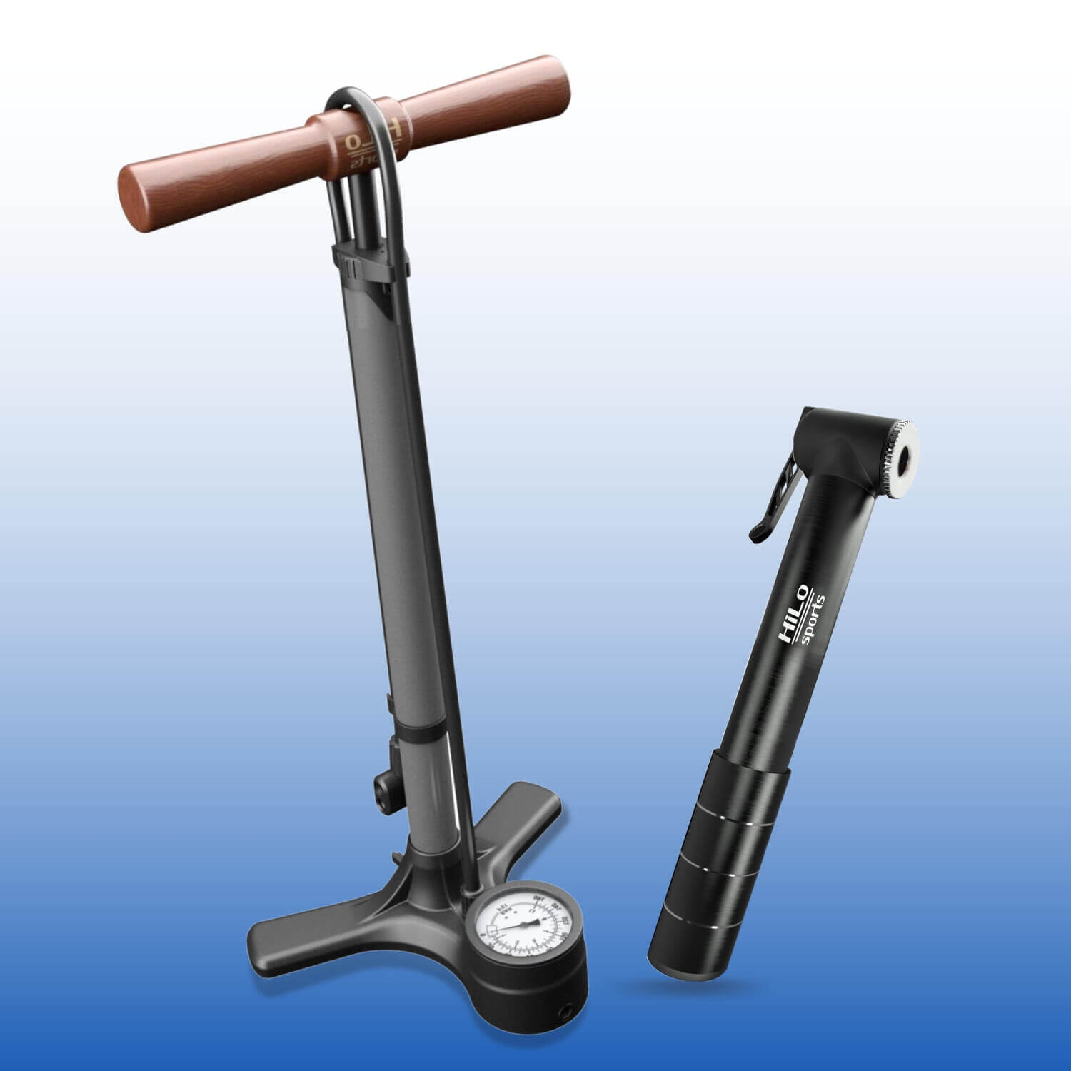 ICOCOPRO Fahrradpumpe Luftpumpe für alle Ventile - Fahrrad Standluftpumpe  mit Faltbare Fußstütze - Standpumpe für Rennrad, E-Bike, Mountainbike - 8,3  Bar/120PSI… in 2023