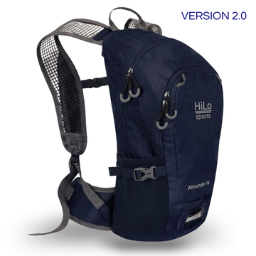 Radrucksack wasserabweisend 14L mit Netzrücken