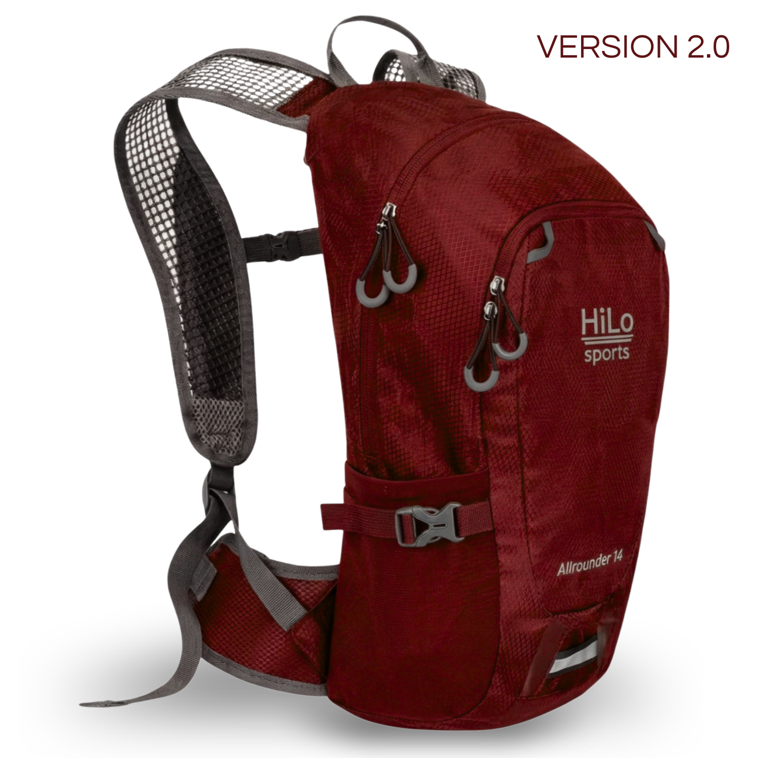Radrucksack wasserabweisend 14L mit Netzrücken