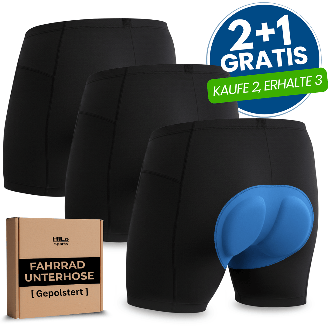 Radunterhose Herren gepolstert (2+1 Gratis)