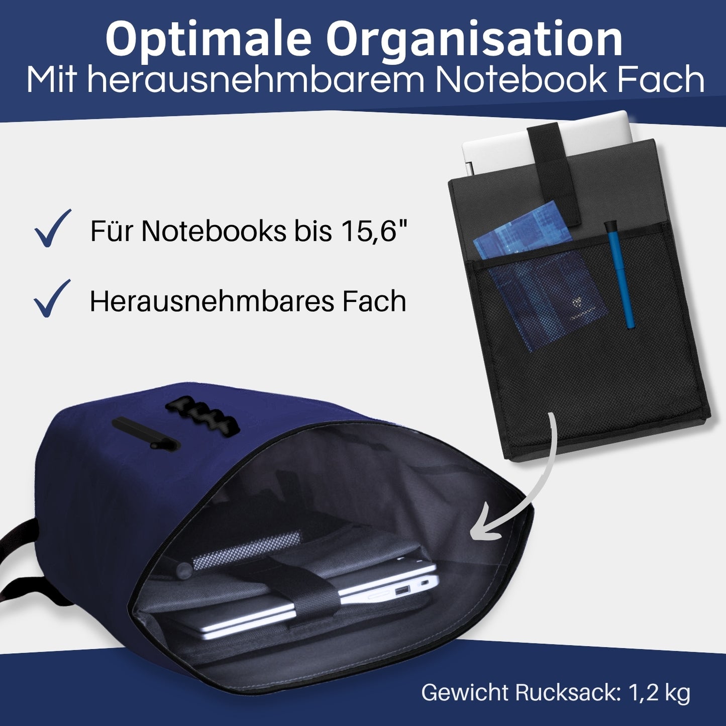 Rolltop Rucksack wasserdicht, 25 Liter