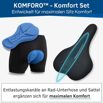 komfort fahrradsattel herren E-Bike Komfort Set für Herren