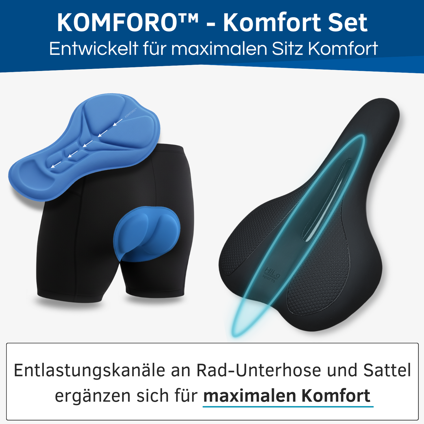 Komforo: Rad Unterhose und Sattel