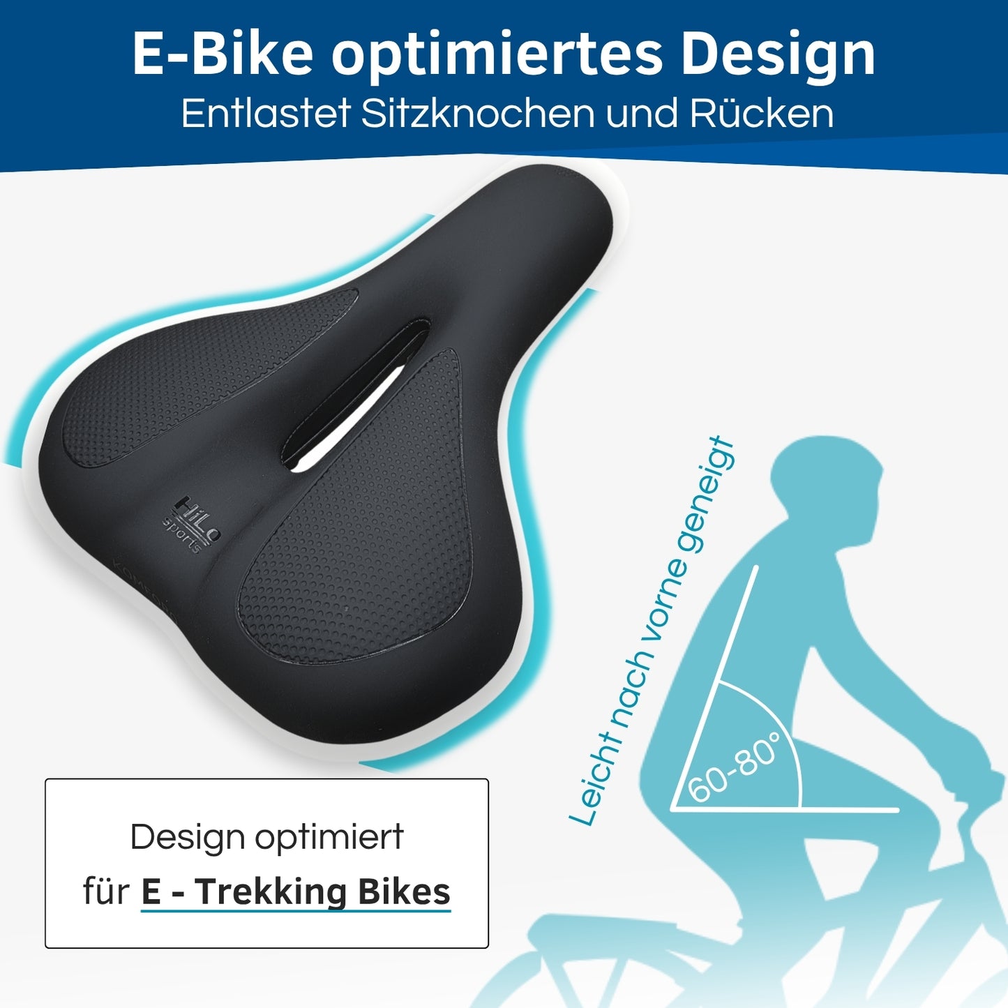 E-Bike Trekking Fahrrad Sattel