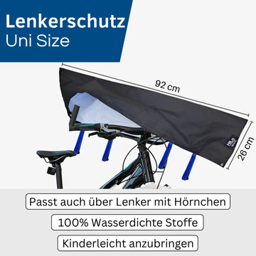 Lot De 2 Housses Protection Vélo électrique – Guidon Et Batterie – Étanche, Tissu Oxford 300D + Néoprène 6mm, Réflecteurs