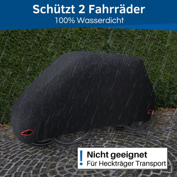 Fahrradabdeckung für 2 Fahrräder: Wasserdicht & Reißfest