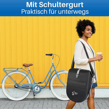 2 Stück Fahrrad Hinterradtasche wasserdicht 25 Liter
