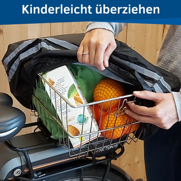 regenschutz fahrradtasche decathlon Fahrrad Korbabdeckung, wasserdicht & reflektierend