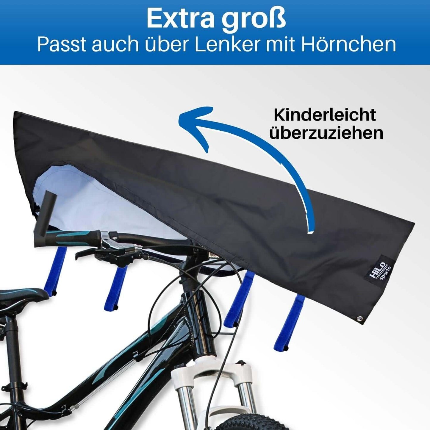Wasserfeste Lenkerschutzhülle zum Fahrrad-Transport am Auto I
