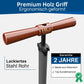 Fahrrad Standpumpe mit Buchenholz Griff