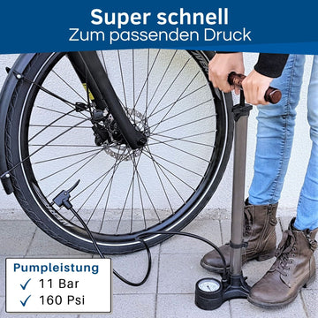 fahrradpumpe schraubventil Fahrrad Standpumpe: Passt für alle Ventile (DV, SV, AV)