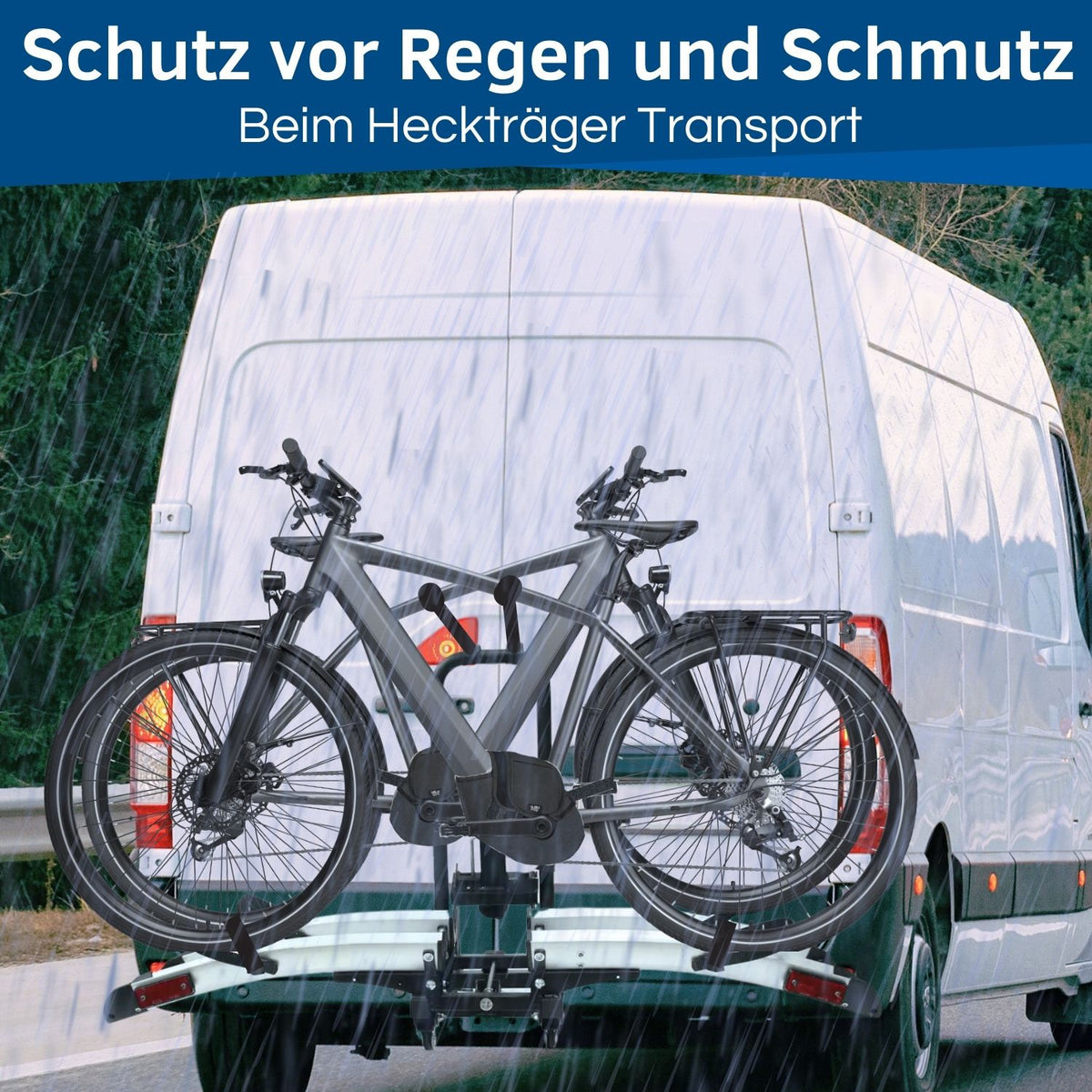 E-Bike auf dem Heckträger