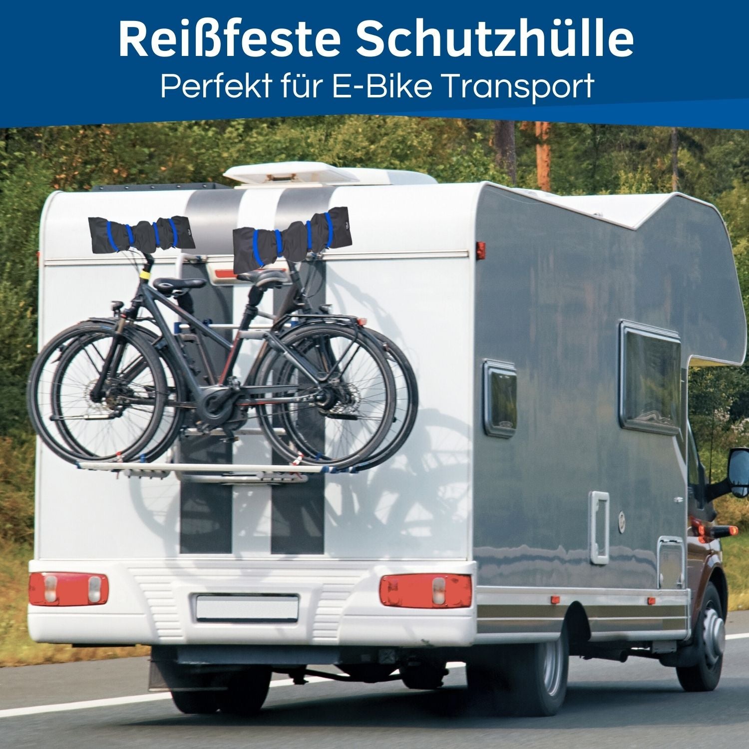 Fahrrad Lenker Schutz perfekt für den Transport.