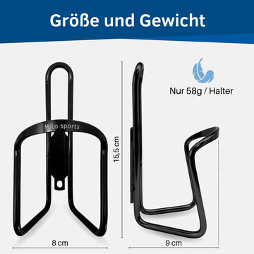 trinkflaschenhalter kinderfahrrad Fahrrad Flaschenhalter eloxiertes Aluminium 2er Set