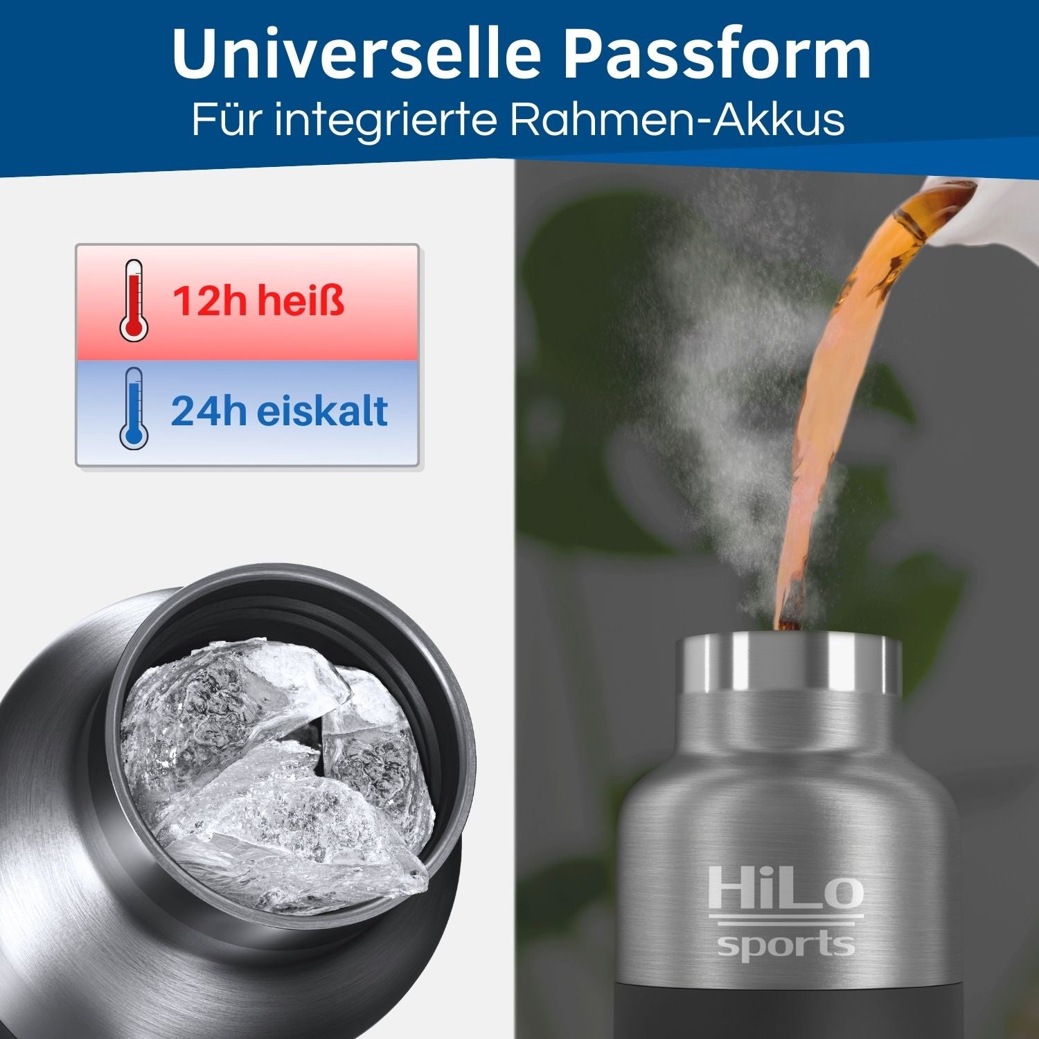 Isolierte Edelstahl Fahrrad Trinkflasche