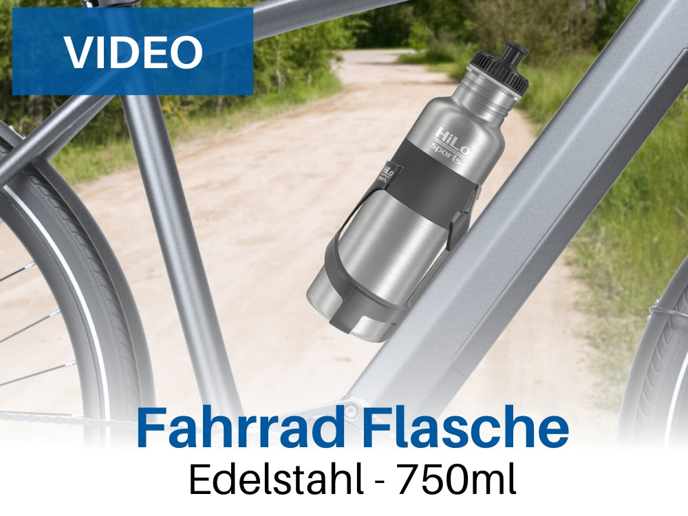 Fahrrad Trinkflasche Edelstahl, 750ml