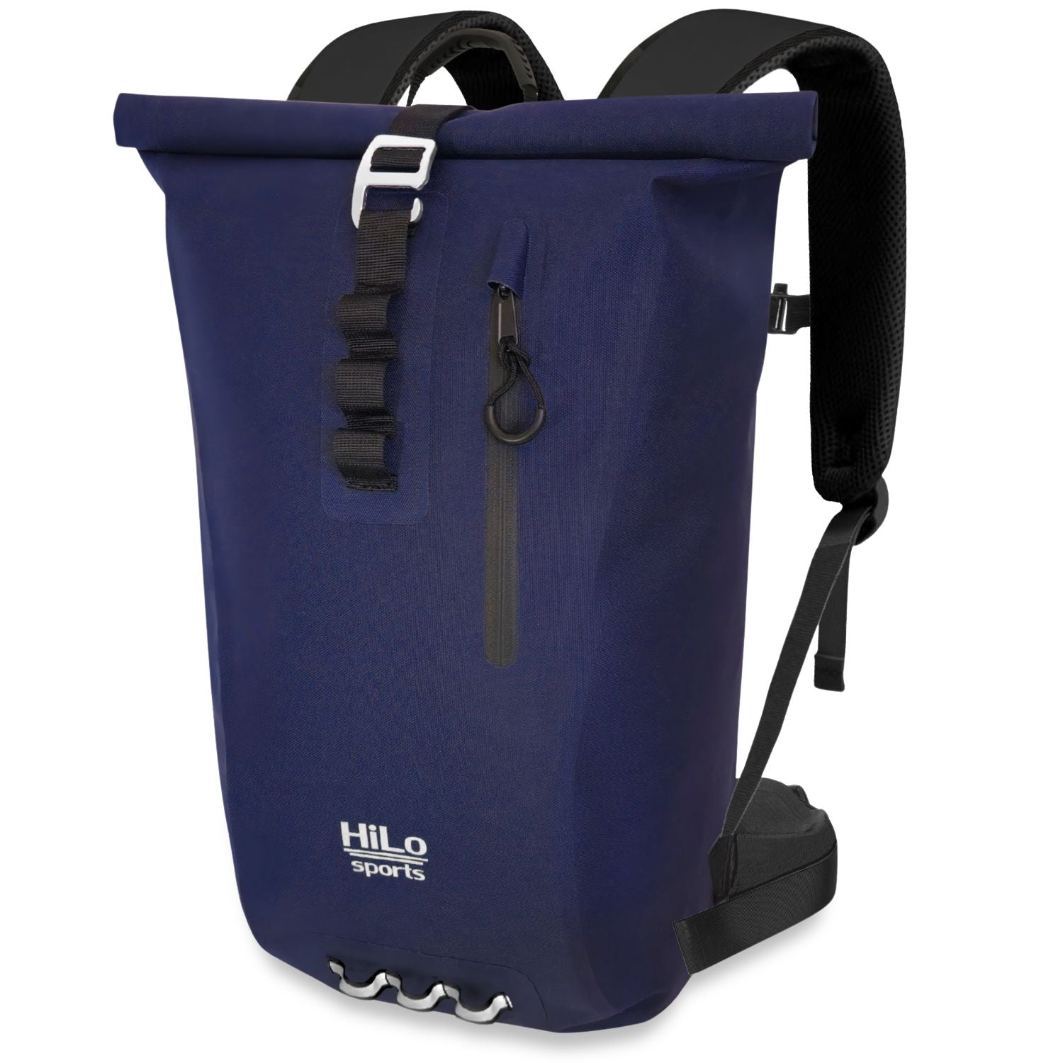 Roll Up Rucksack in Navy Blau