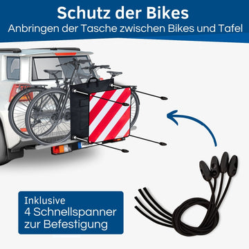 fahrradständer italienisch Fahrradträger Warntafel für Italien & Spanien