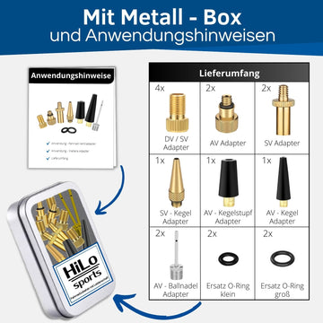 fahrradpumpe adapter autoventil Fahrradventil Adapter für DV, SV und AV Ventile