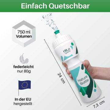 Fahrrad Trinkflasche Rohstoff Zuckerrohr 750ml