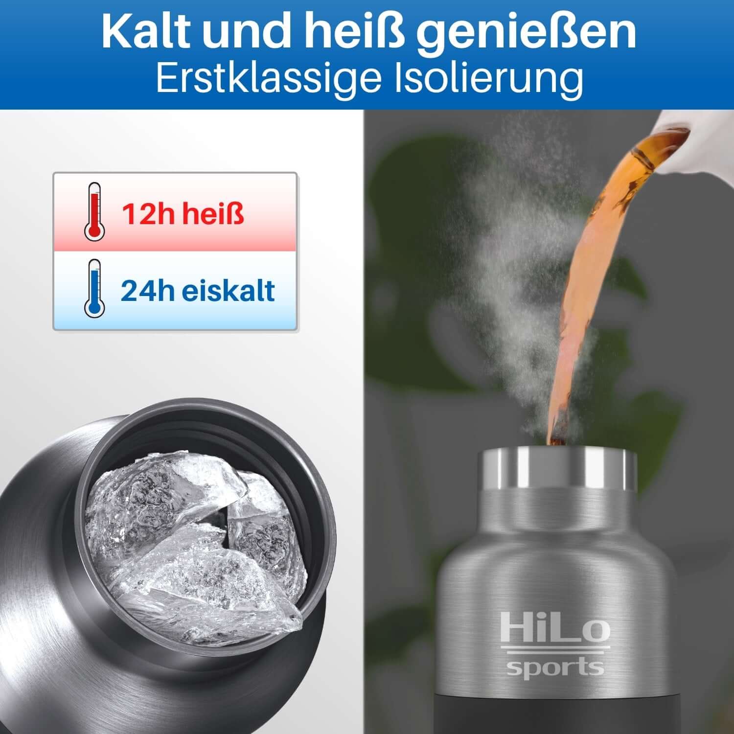 Isolierte Edelstahl Fahrrad Trinkflasche