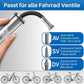 DV SV oder AV Ventil, die Rahmenpumpe mit Schlauch funktioniert für alle Fahrradventile.
