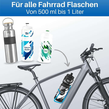 Fahrrad Flaschenhalter eloxiertes Aluminium 2er Set
