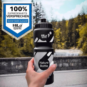 Fahrrad Trinkflasche Zuckerrohr 750ml schwarz